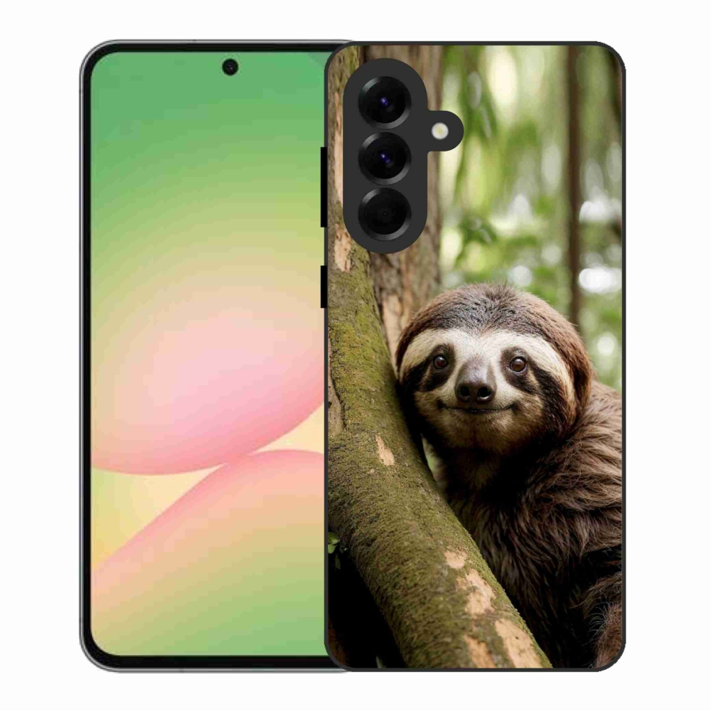 Gelový kryt mmCase na Samsung Galaxy A56 5G - usměvavý lenochod