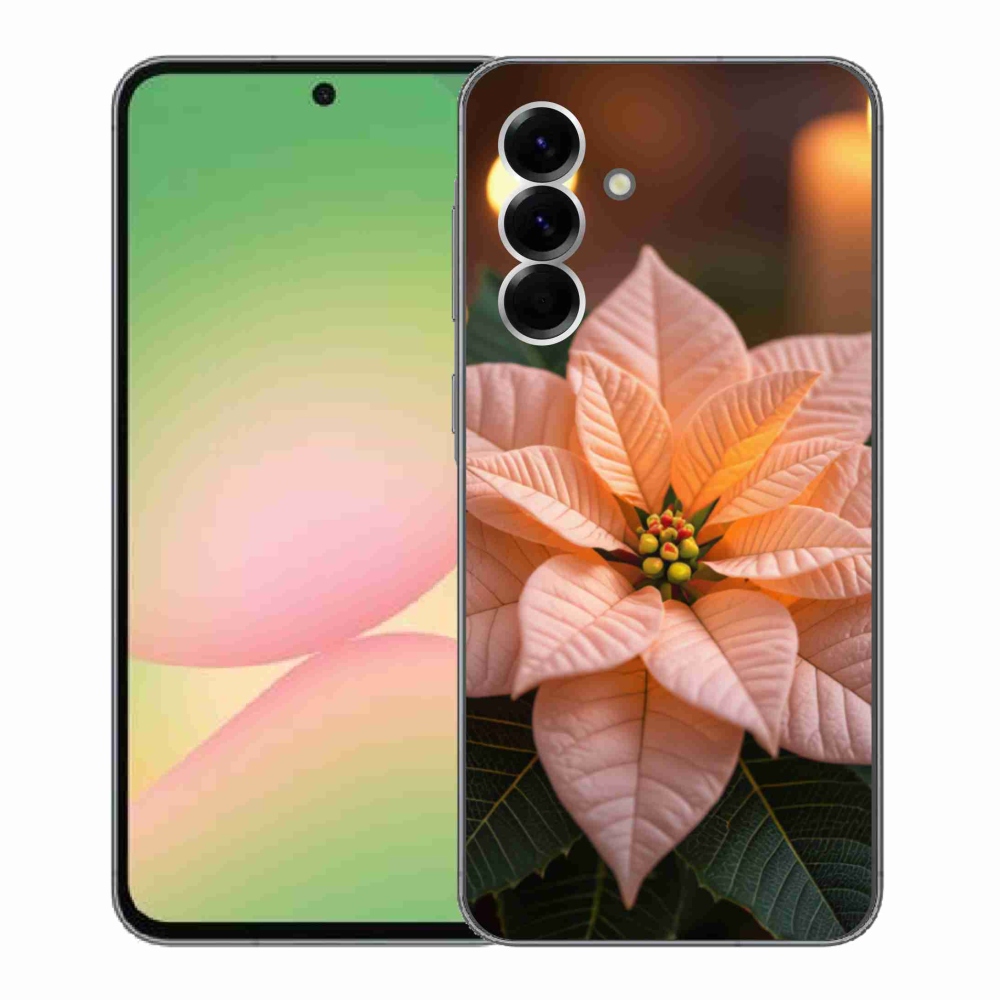 Gelový kryt mmCase na Samsung Galaxy A56 5G - vánoční hvězda