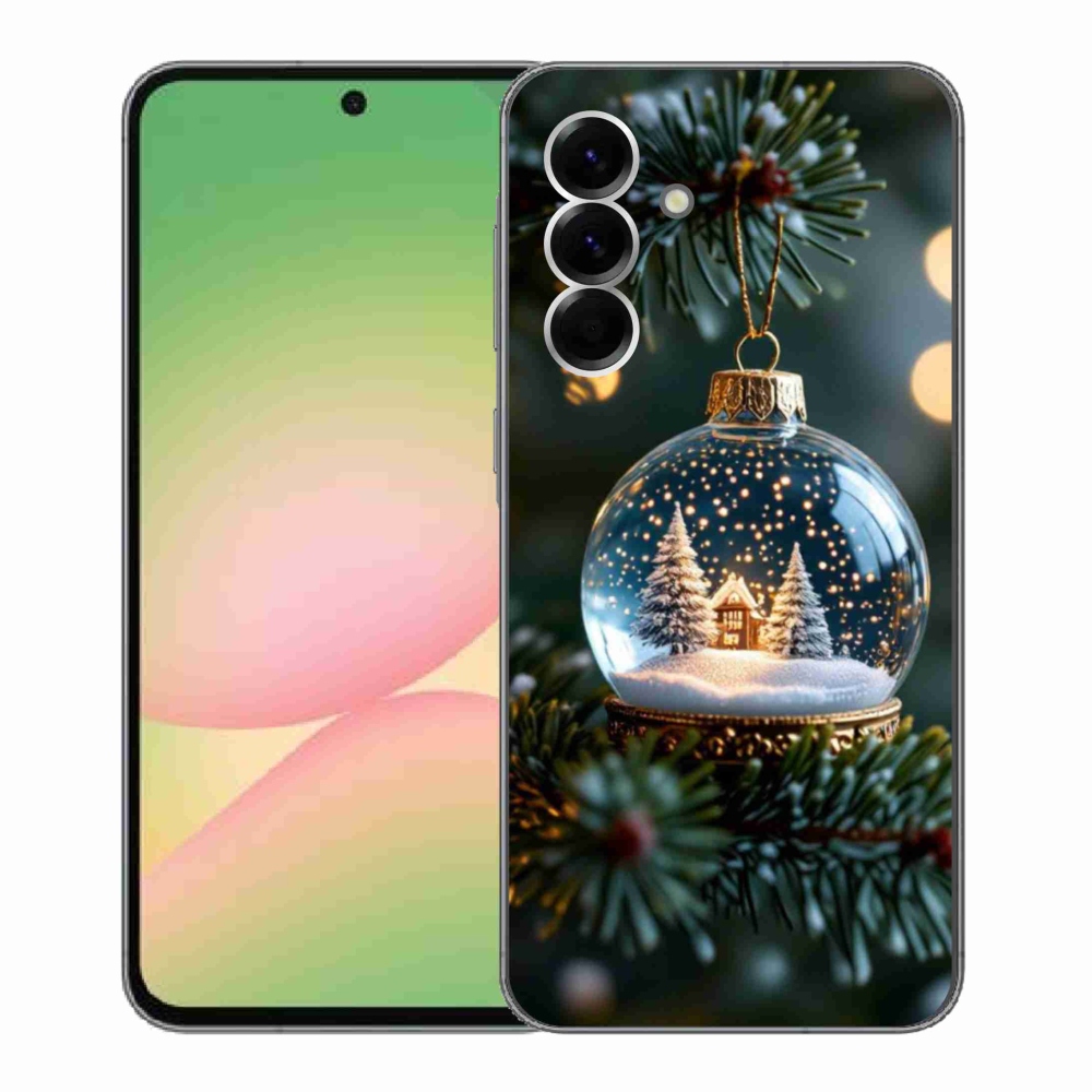 Gelový kryt mmCase na Samsung Galaxy A56 5G - vánoční koule 2