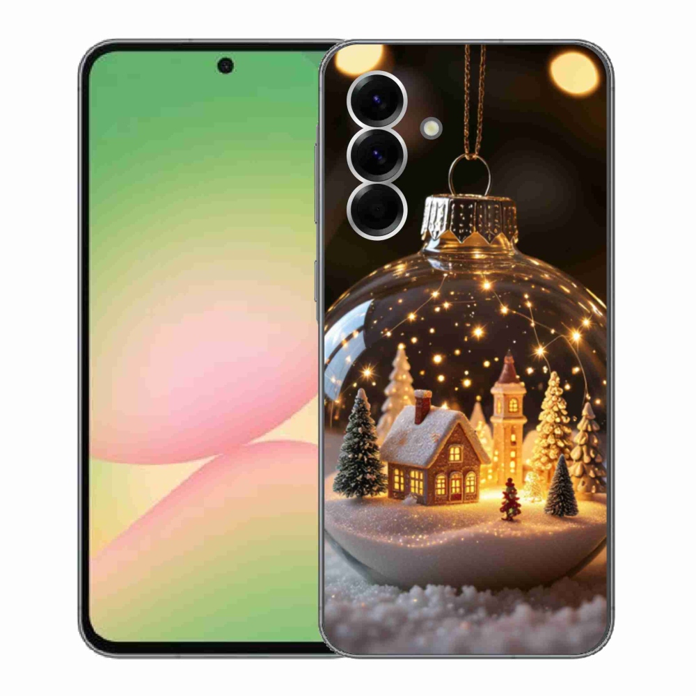 Gelový kryt mmCase na Samsung Galaxy A56 5G - vánoční koule 3