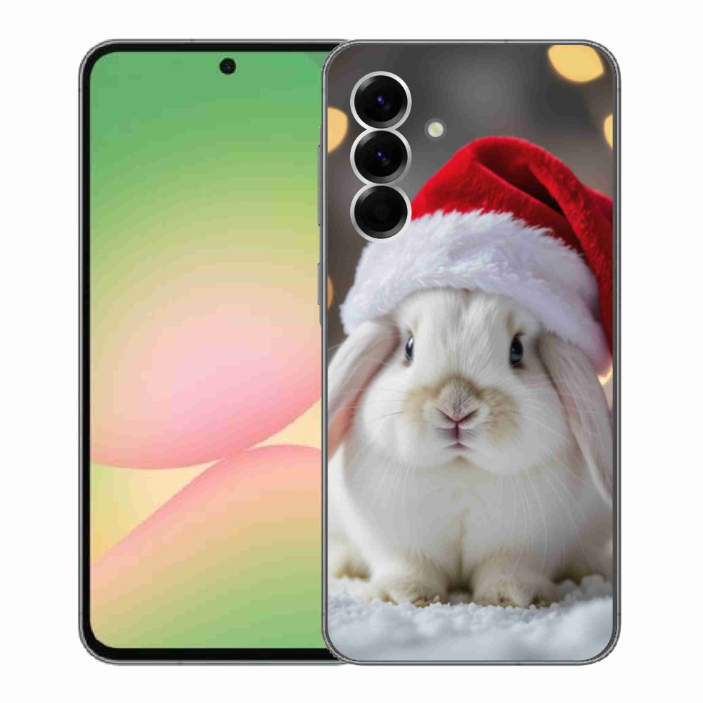 Gelový kryt mmCase na Samsung Galaxy A56 5G - vánoční králík