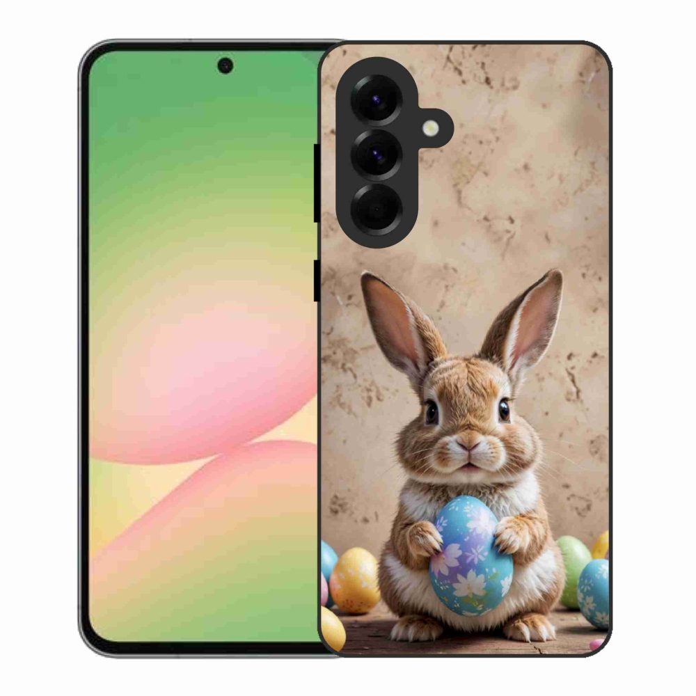 Gelový kryt mmCase na Samsung Galaxy A56 5G - velikonoční králíček
