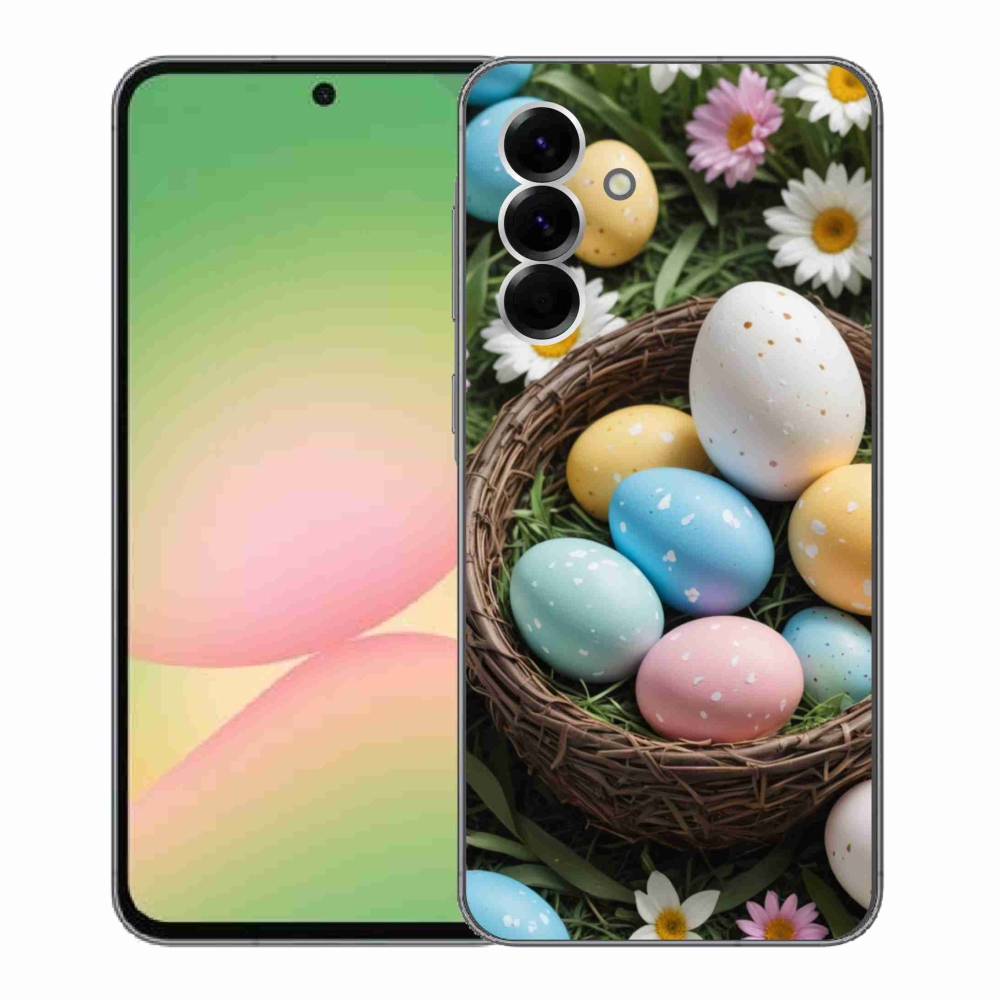Gelový kryt mmCase na Samsung Galaxy A56 5G - velikonoční vajíčka 2