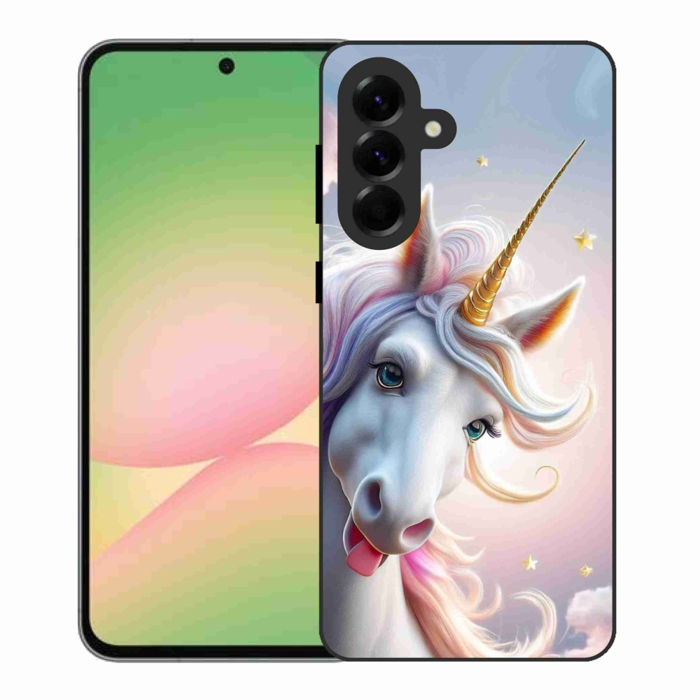 Gelový kryt mmCase na Samsung Galaxy A56 5G - veselý jednorožec