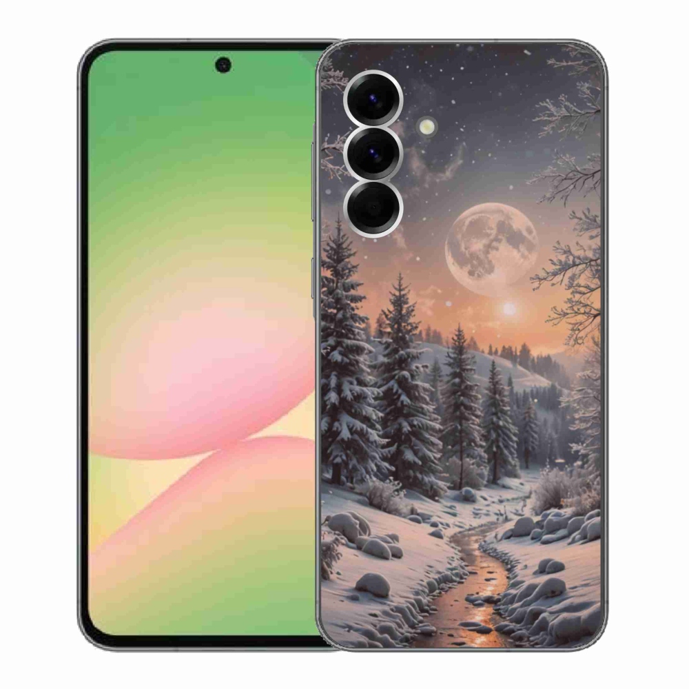 Gelový kryt mmCase na Samsung Galaxy A56 5G - zimní krajina 2