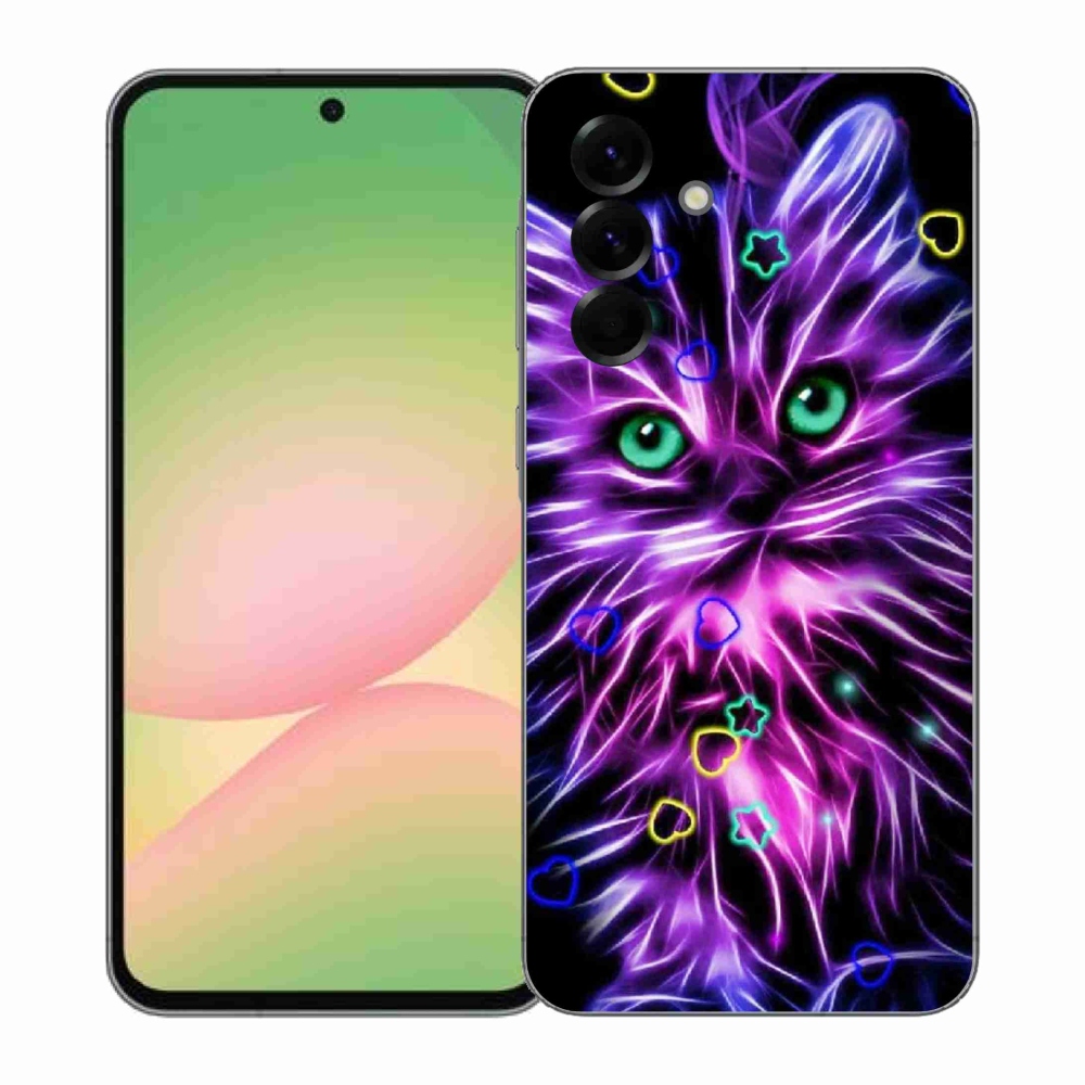 Gelový kryt mmCase na Samsung Galaxy A57 5G - abstraktní kočka
