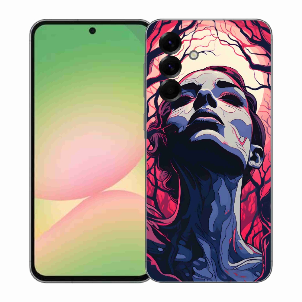 Gelový kryt mmCase na Samsung Galaxy A57 5G - abstraktní obličej