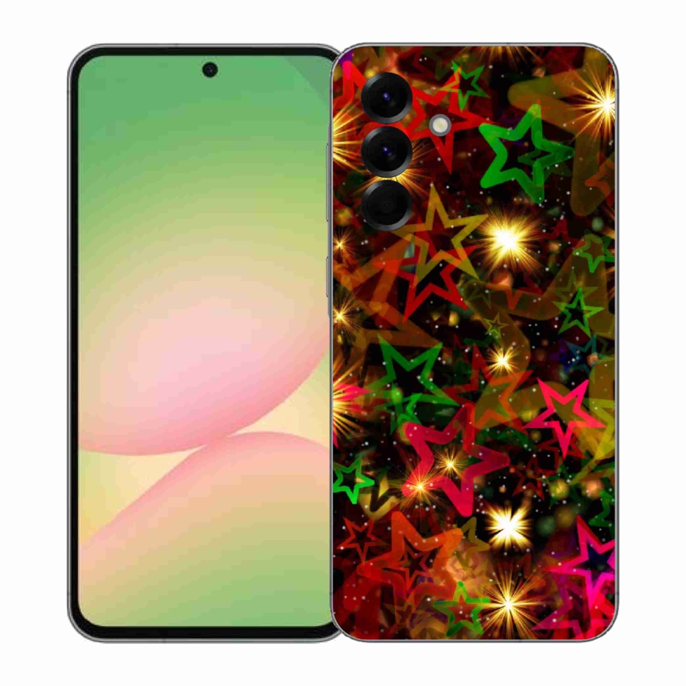 Gelový kryt mmCase na Samsung Galaxy A57 5G - barevné hvězdičky