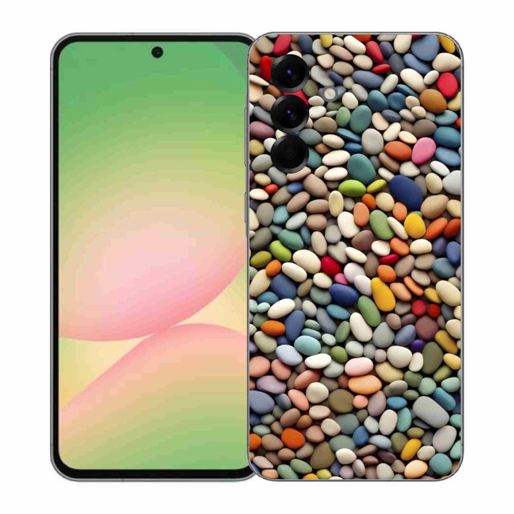 Gelový kryt mmCase na Samsung Galaxy A57 5G - barevné kamínky 2