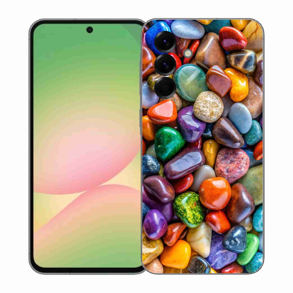 Gelový kryt mmCase na Samsung Galaxy A57 5G - barevné kamínky