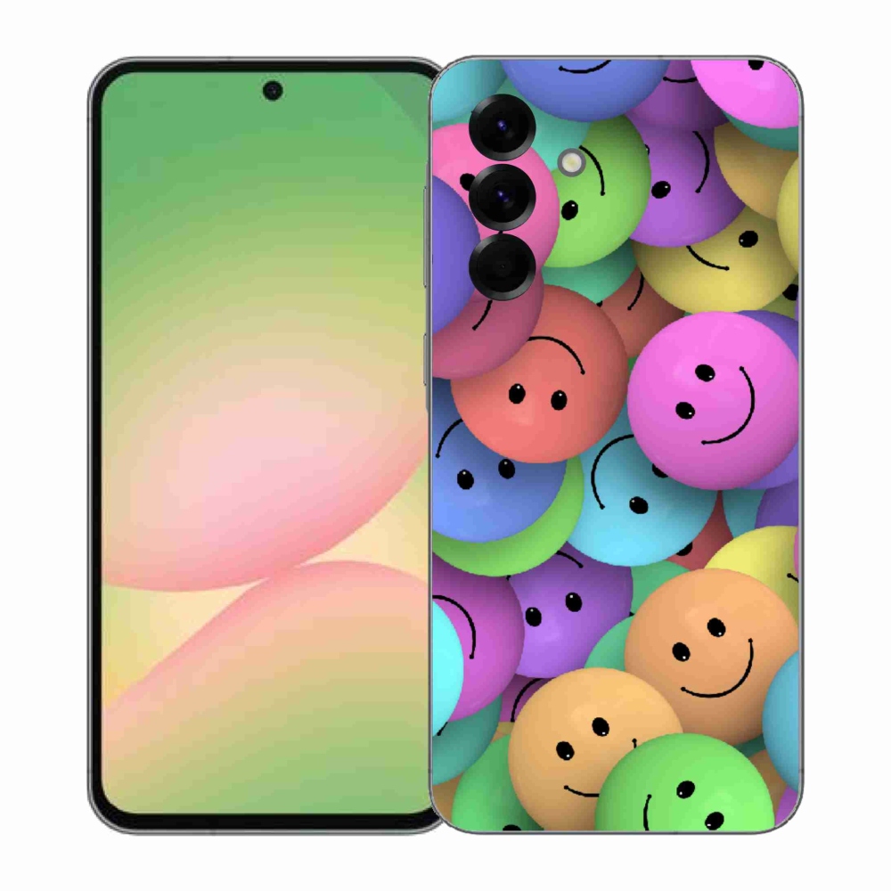 Gelový kryt mmCase na Samsung Galaxy A57 5G - barevní smajlíci