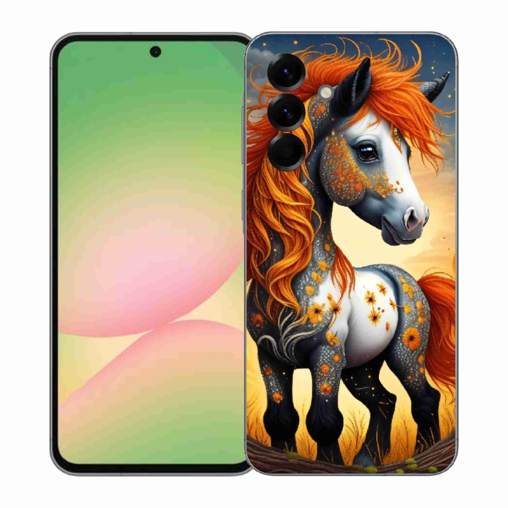 Gelový kryt mmCase na Samsung Galaxy A57 5G - barevný poník