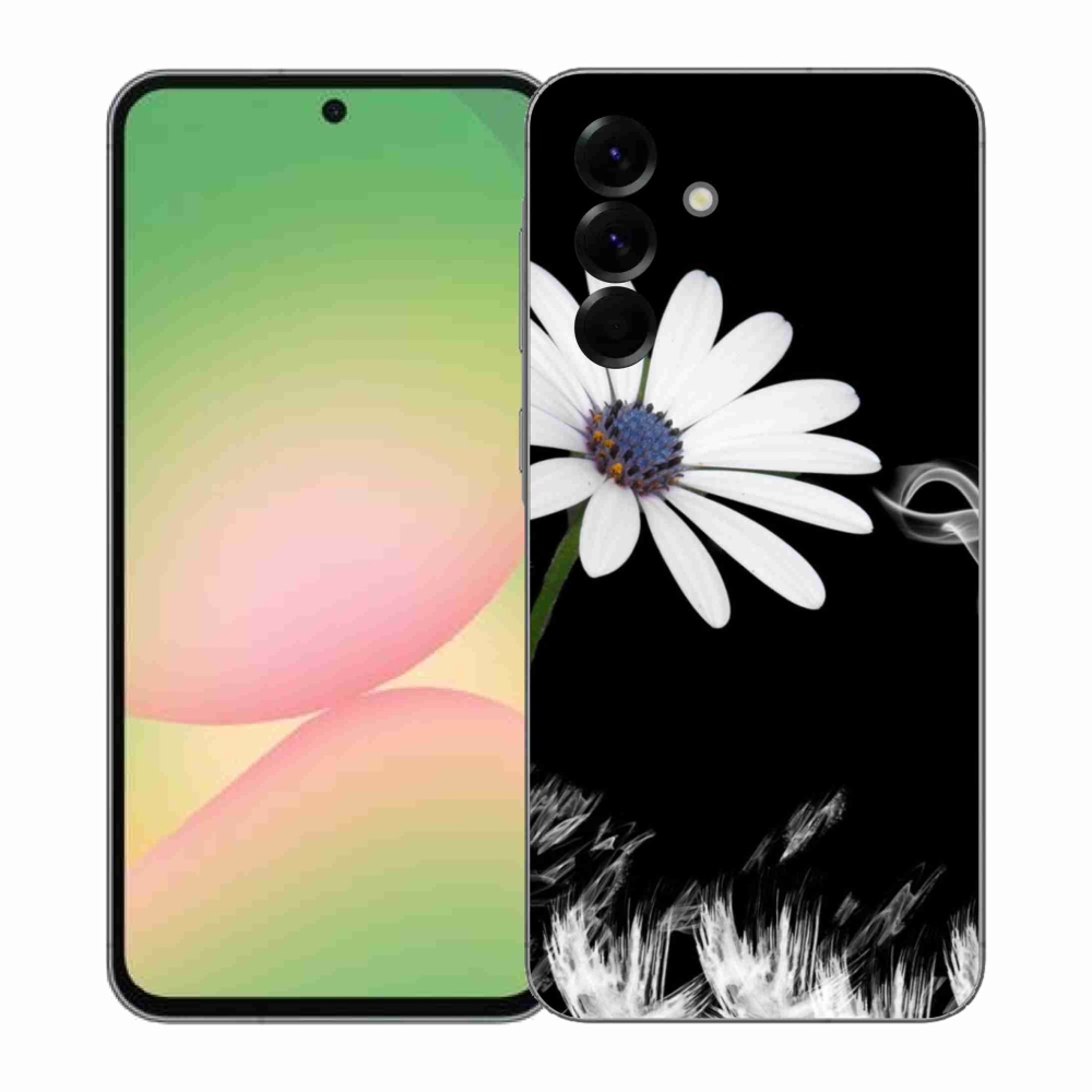 Gelový kryt mmCase na Samsung Galaxy A57 5G - bílá květina