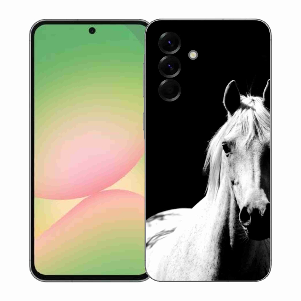 Gelový kryt mmCase na Samsung Galaxy A57 5G - bílý kůň 5