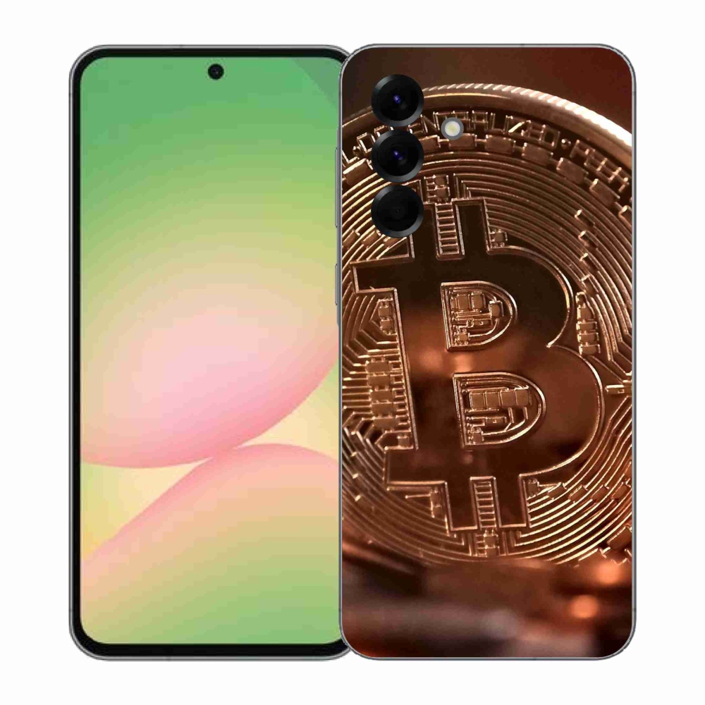 Gelový kryt mmCase na Samsung Galaxy A57 5G - bitcoin