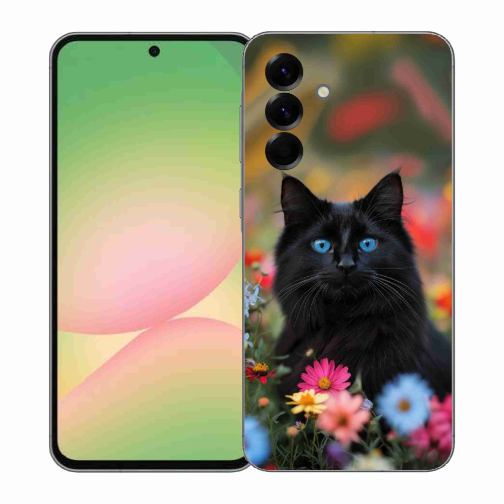 Gelový kryt mmCase na Samsung Galaxy A57 5G - černé kotě 4