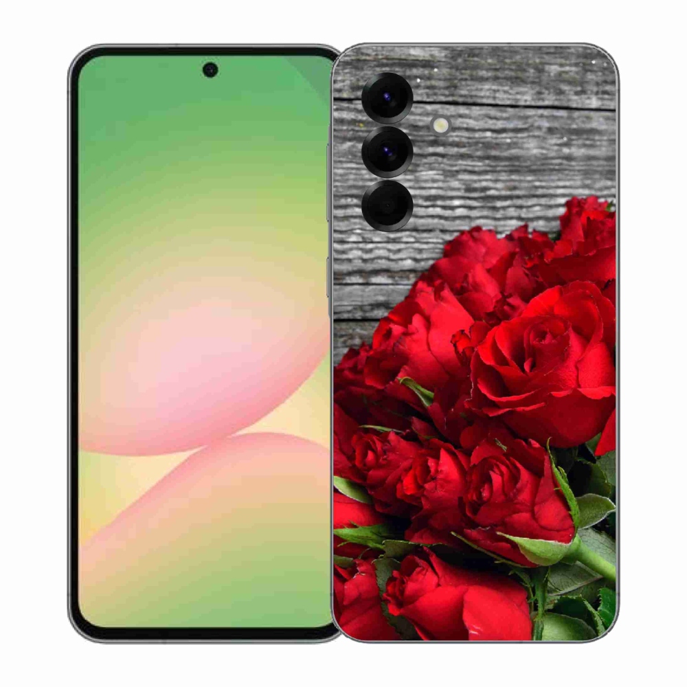 Gelový kryt mmCase na Samsung Galaxy A57 5G - červené růže