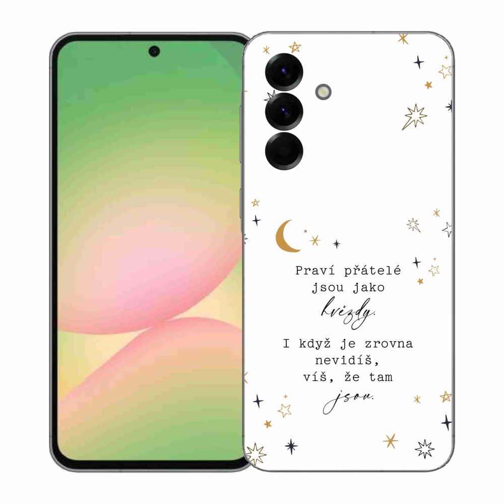 Gelový kryt mmCase na Samsung Galaxy A57 5G - citát 6 bílé pozadí