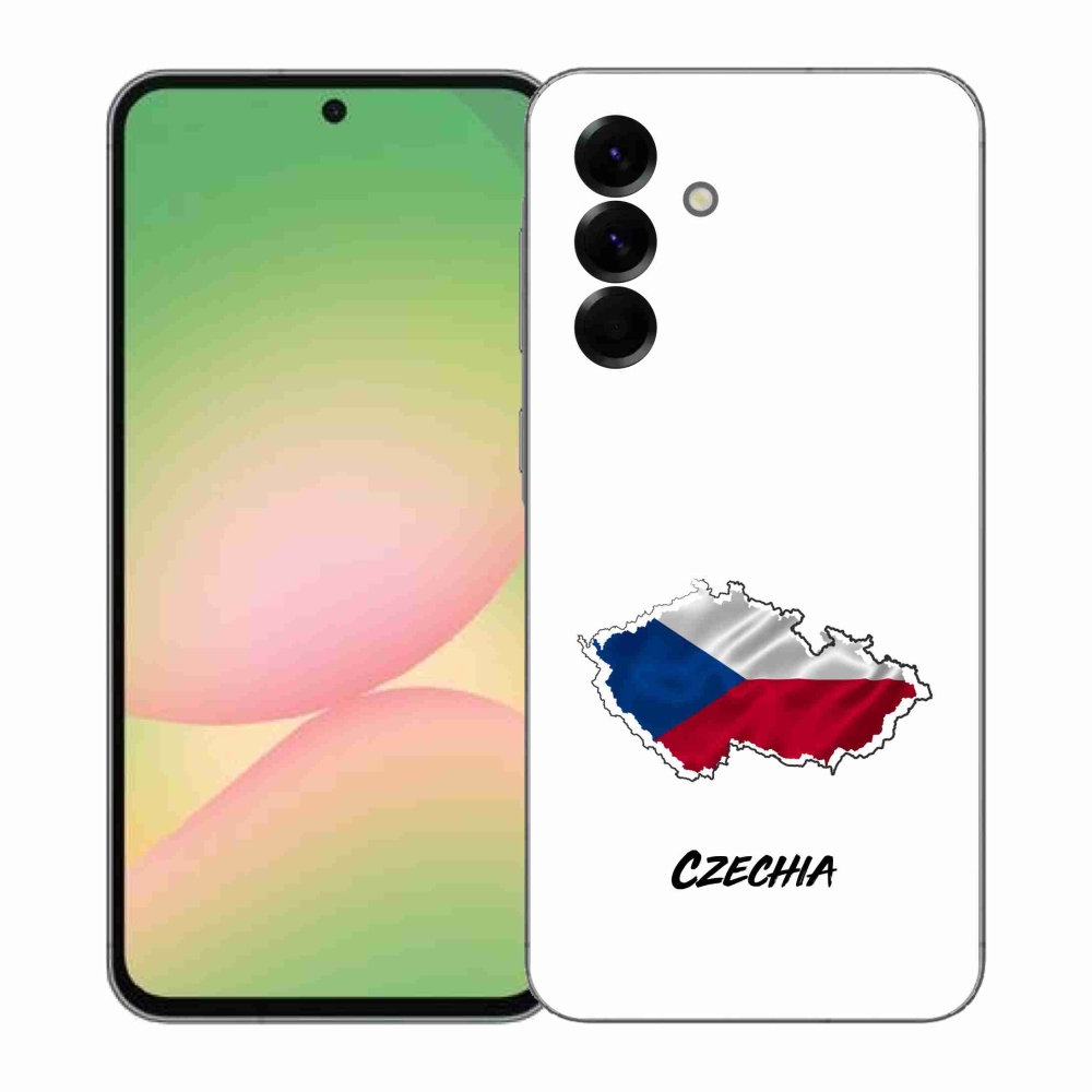 Gelový kryt mmCase na Samsung Galaxy A57 5G - Czechia bílé pozadí