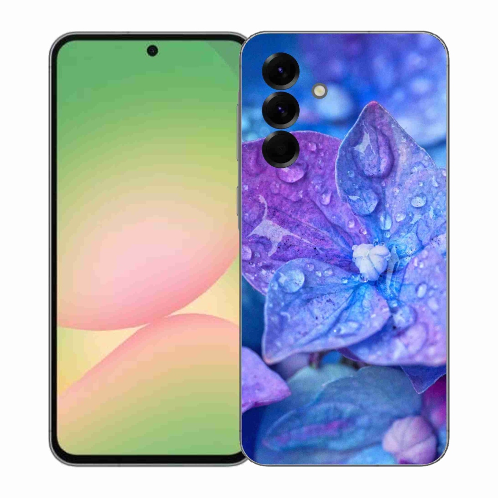 Gelový kryt mmCase na Samsung Galaxy A57 5G - fialový květ