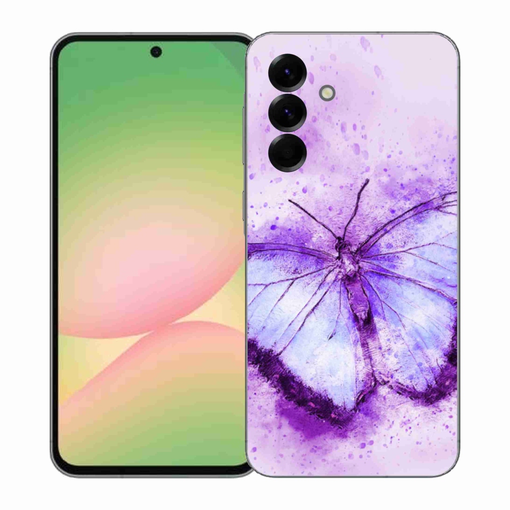 Gelový kryt mmCase na Samsung Galaxy A57 5G - fialový motýl