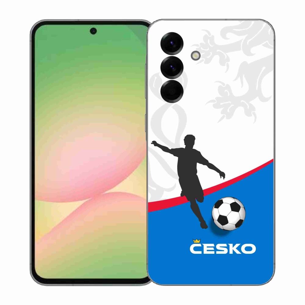 Gelový kryt mmCase na Samsung Galaxy A57 5G - fotbal Česko 1