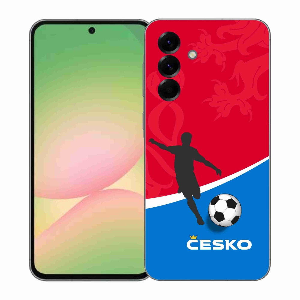 Gelový kryt mmCase na Samsung Galaxy A57 5G - fotbal Česko