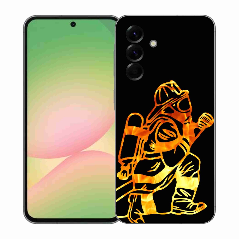 Gelový kryt mmCase na Samsung Galaxy A57 5G - hasič 1