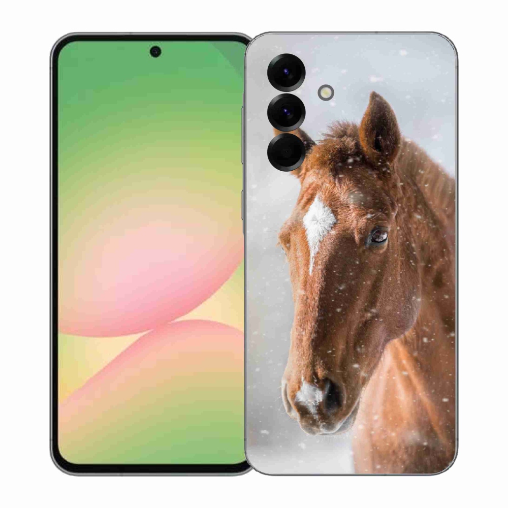 Gelový kryt mmCase na Samsung Galaxy A57 5G - hnědý kůň 2