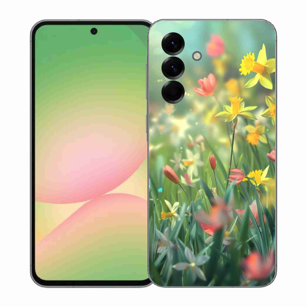 Gelový kryt mmCase na Samsung Galaxy A57 5G - jarní květy