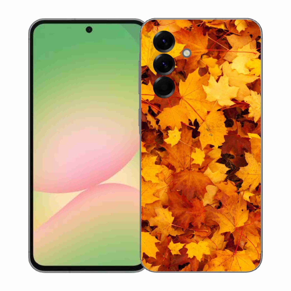 Gelový kryt mmCase na Samsung Galaxy A57 5G - javorové listy