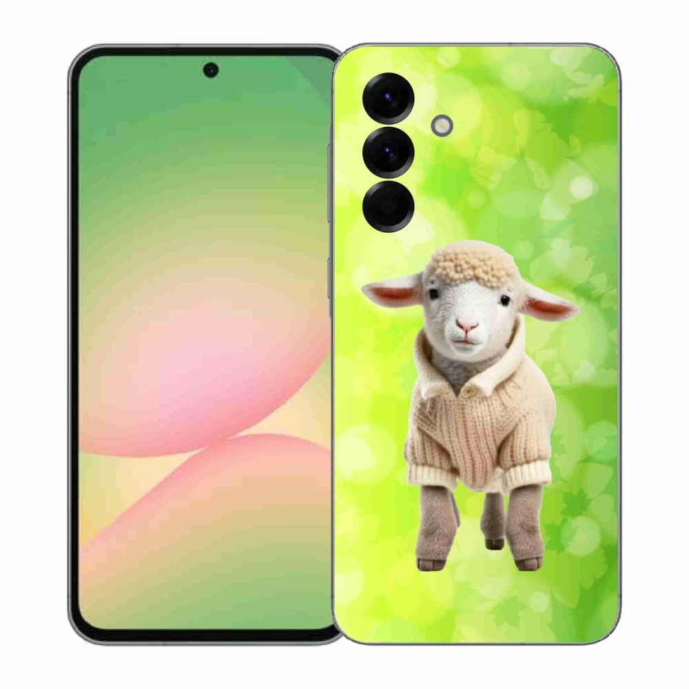 Gelový kryt mmCase na Samsung Galaxy A57 5G - jehně ve svetru