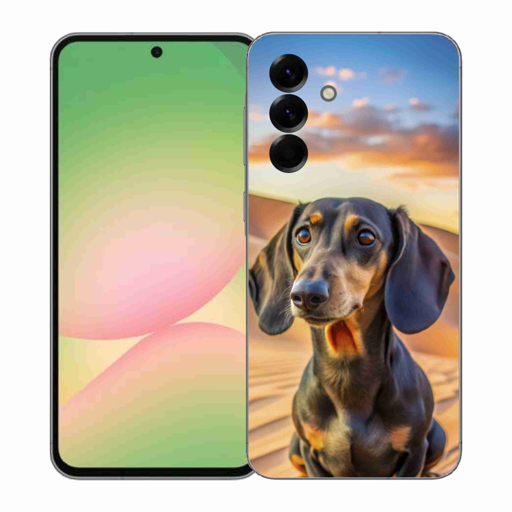 Gelový kryt mmCase na Samsung Galaxy A57 5G - jezevčík 3 