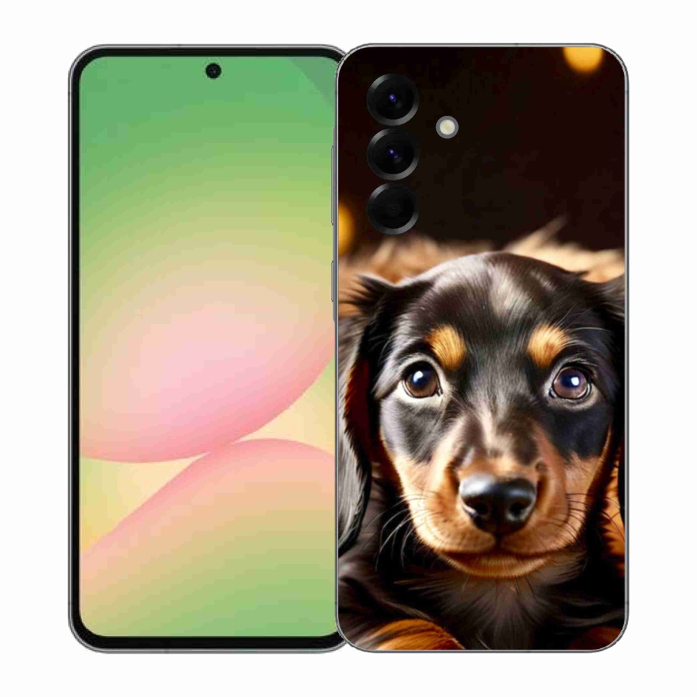 Gelový kryt mmCase na Samsung Galaxy A57 5G - jezevčík