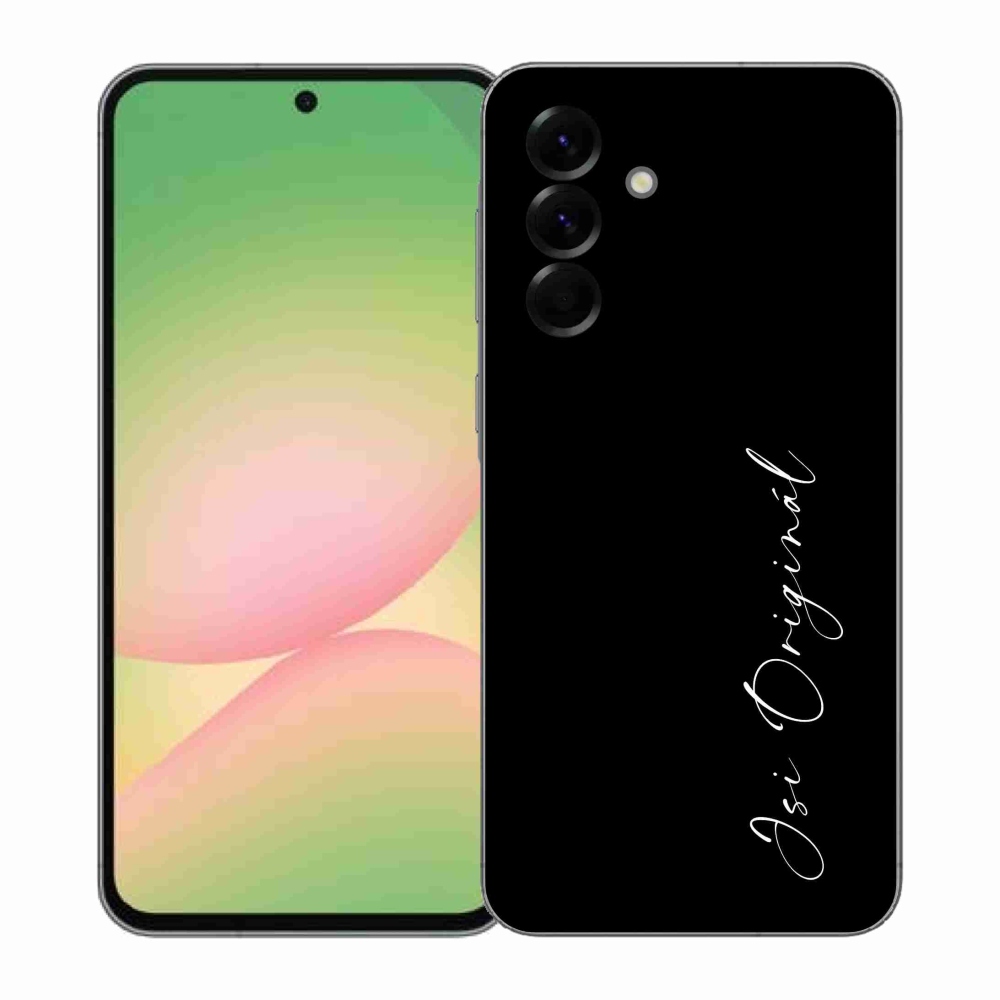 Gelový kryt mmCase na Samsung Galaxy A57 5G - jsi originál černé pozadí