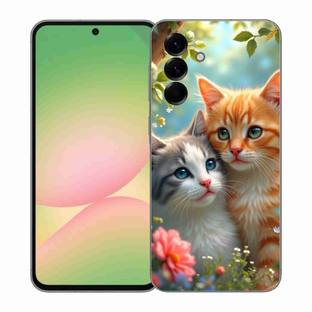 Gelový kryt mmCase na Samsung Galaxy A57 5G - kočičí láska 2