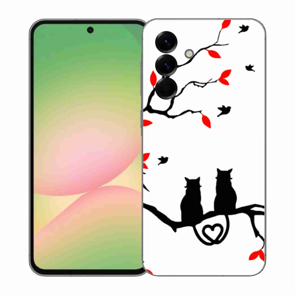 Gelový kryt mmCase na Samsung Galaxy A57 5G - kočičí láska