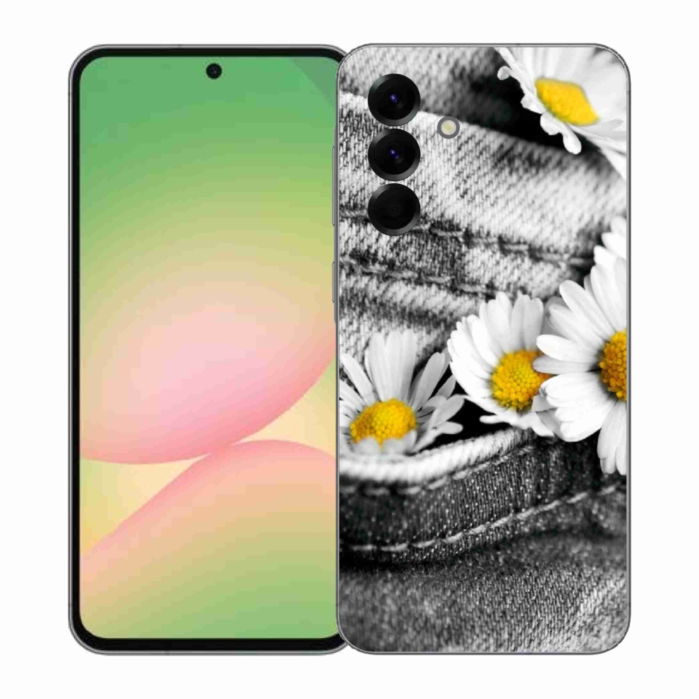 Gelový kryt mmCase na Samsung Galaxy A57 5G - kopretiny