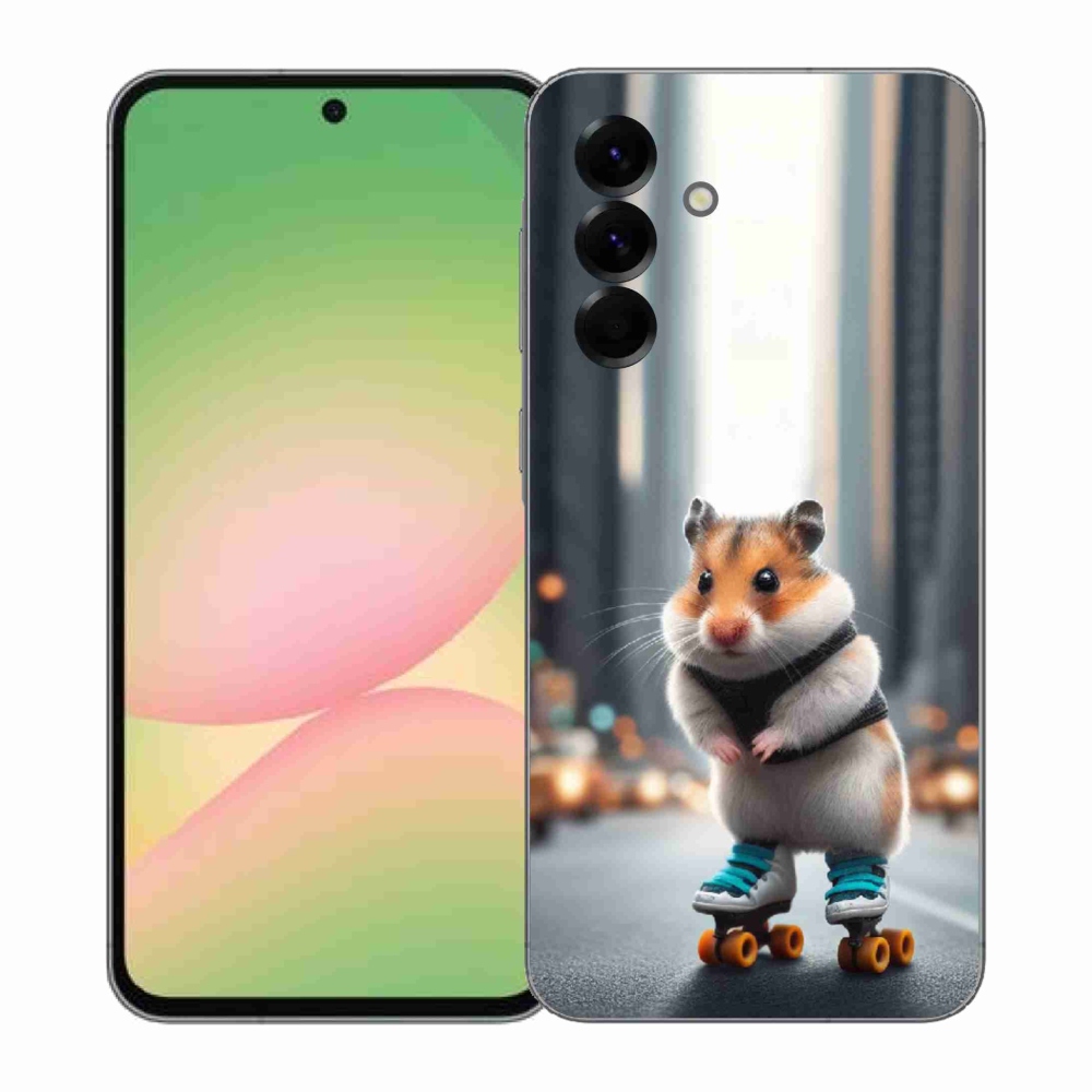 Gelový kryt mmCase na Samsung Galaxy A57 5G - křeček na bruslích