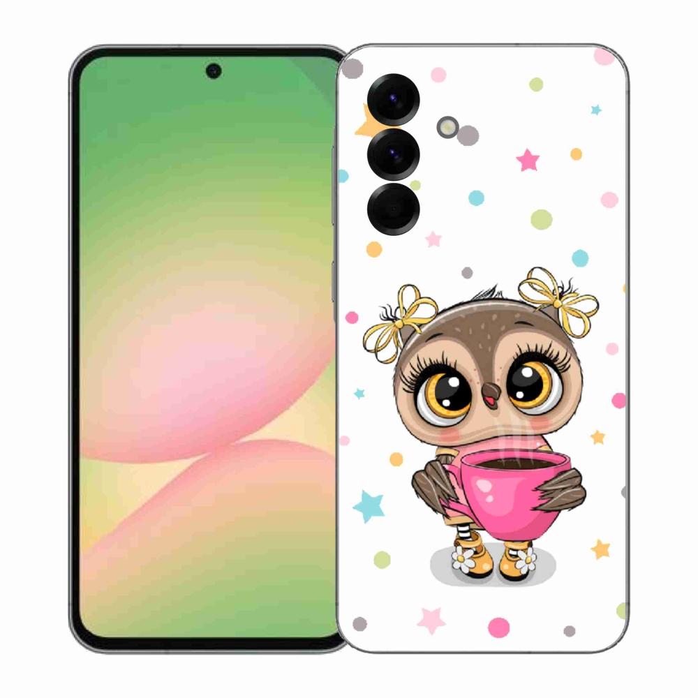 Gelový kryt mmCase na Samsung Galaxy A57 5G - kreslená sovička