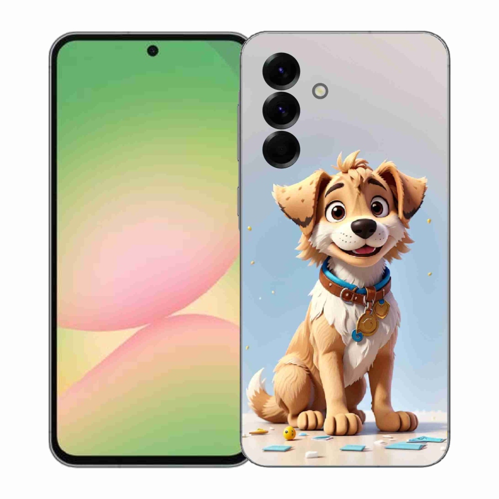 Gelový kryt mmCase na Samsung Galaxy A57 5G - kreslené štěně