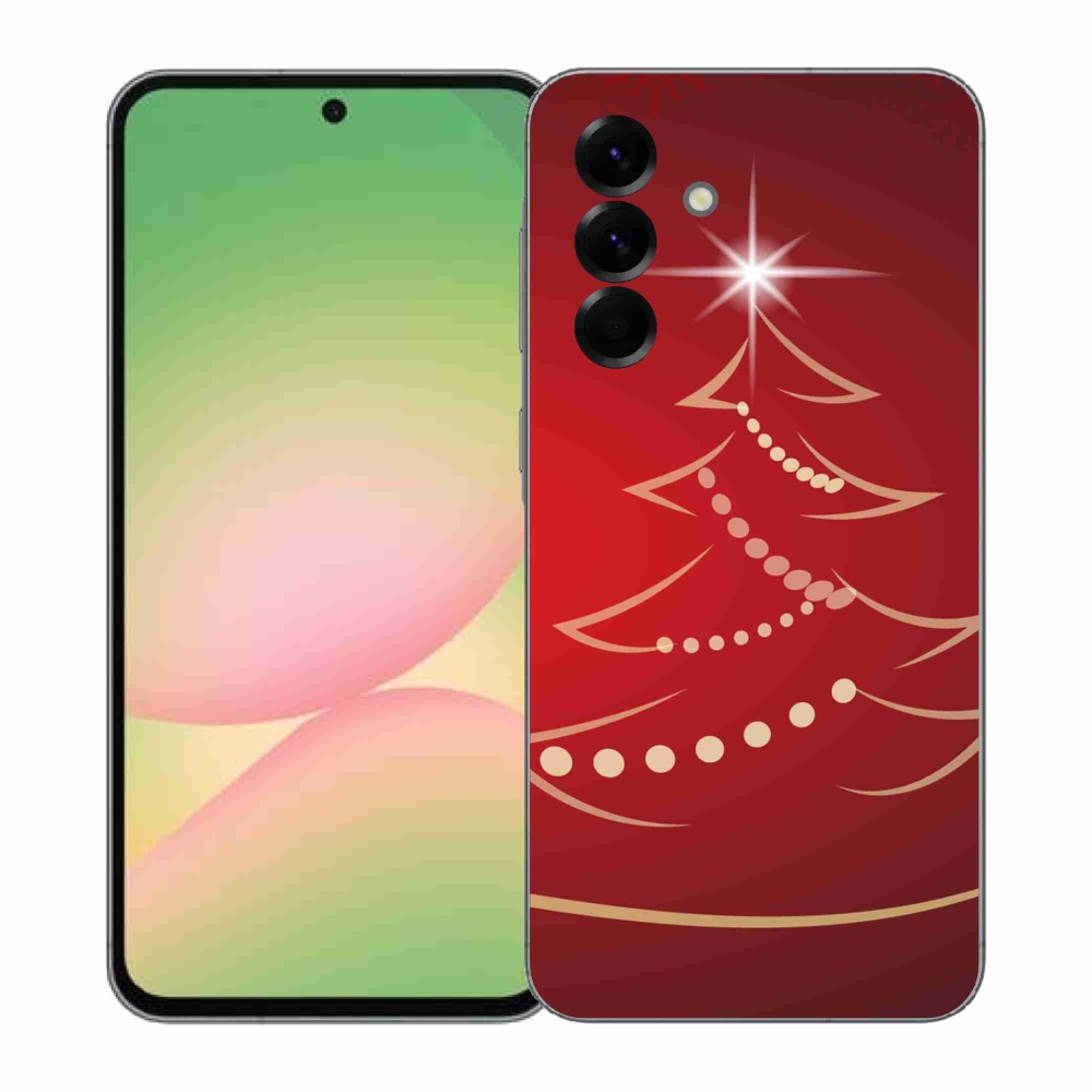 Gelový kryt mmCase na Samsung Galaxy A57 5G - kreslený vánoční stromek