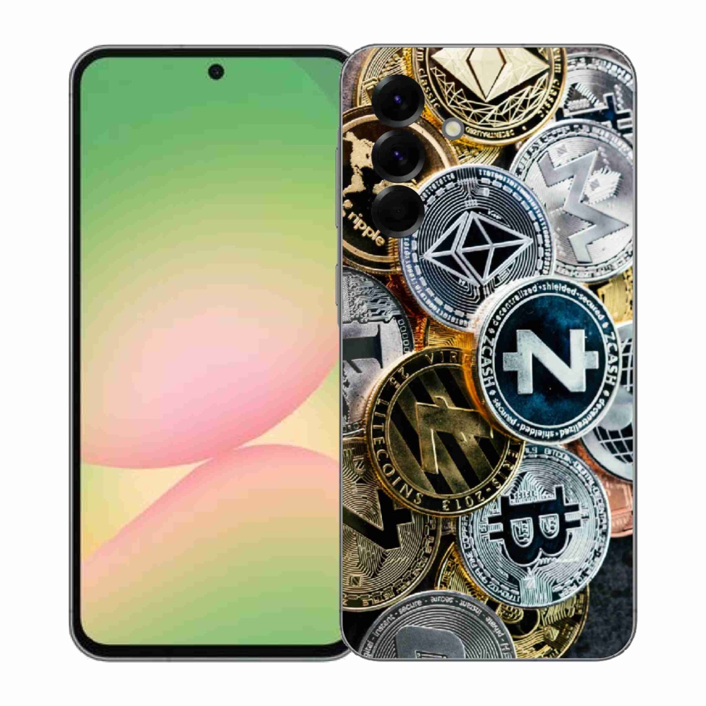 Gelový kryt mmCase na Samsung Galaxy A57 5G - kryptoměny
