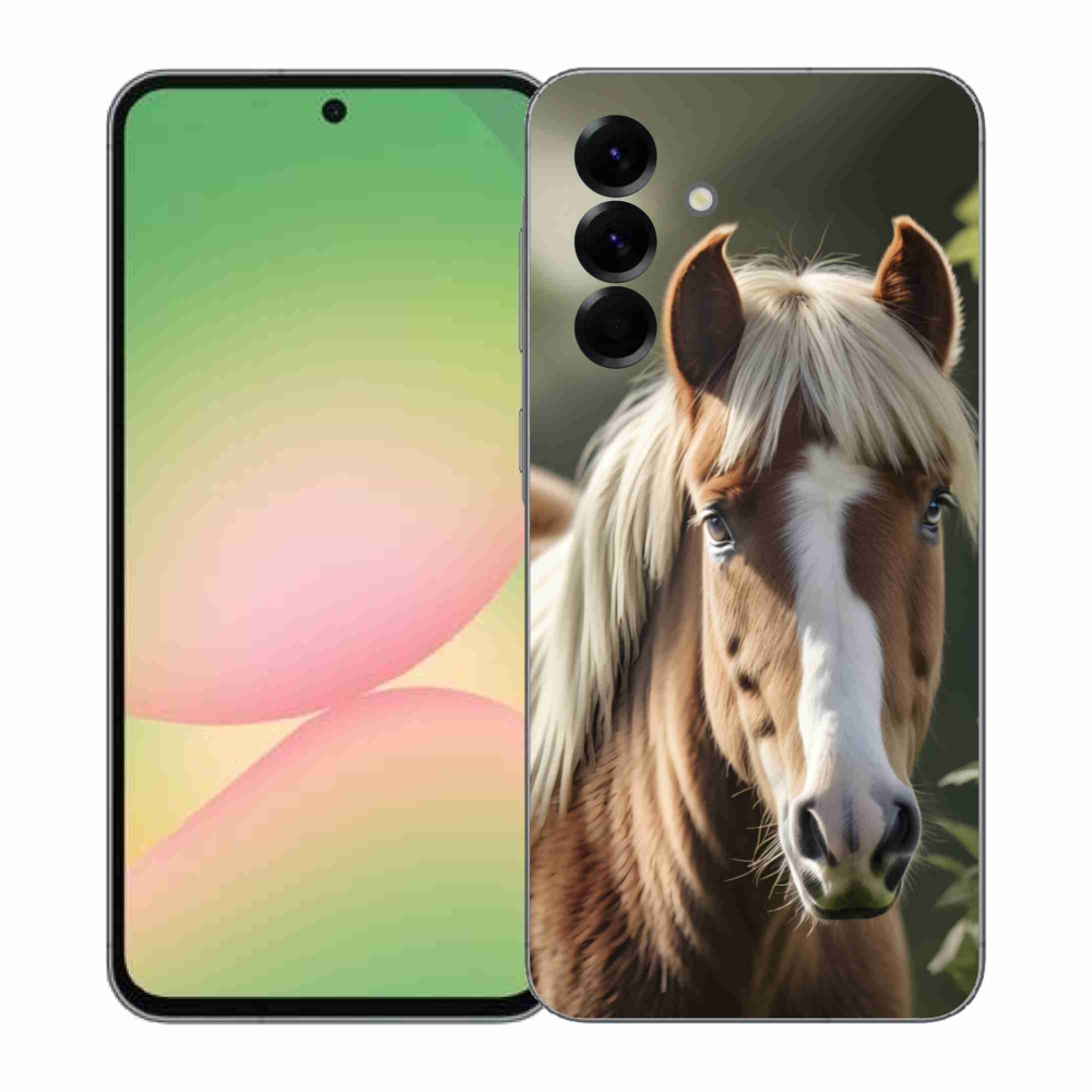 Gelový kryt mmCase na Samsung Galaxy A57 5G - kůň se světlou hřívou