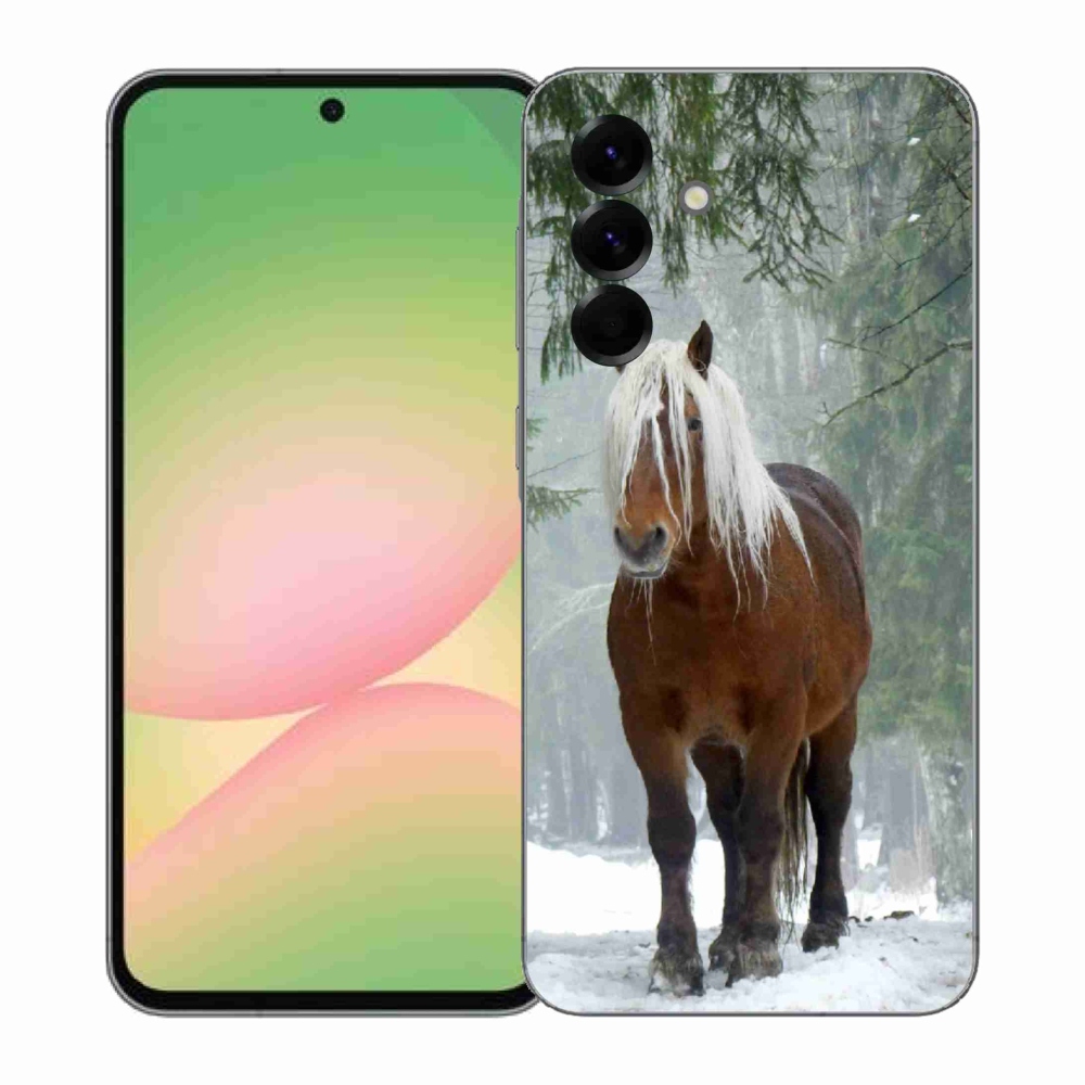 Gelový kryt mmCase na Samsung Galaxy A57 5G - kůň v lese