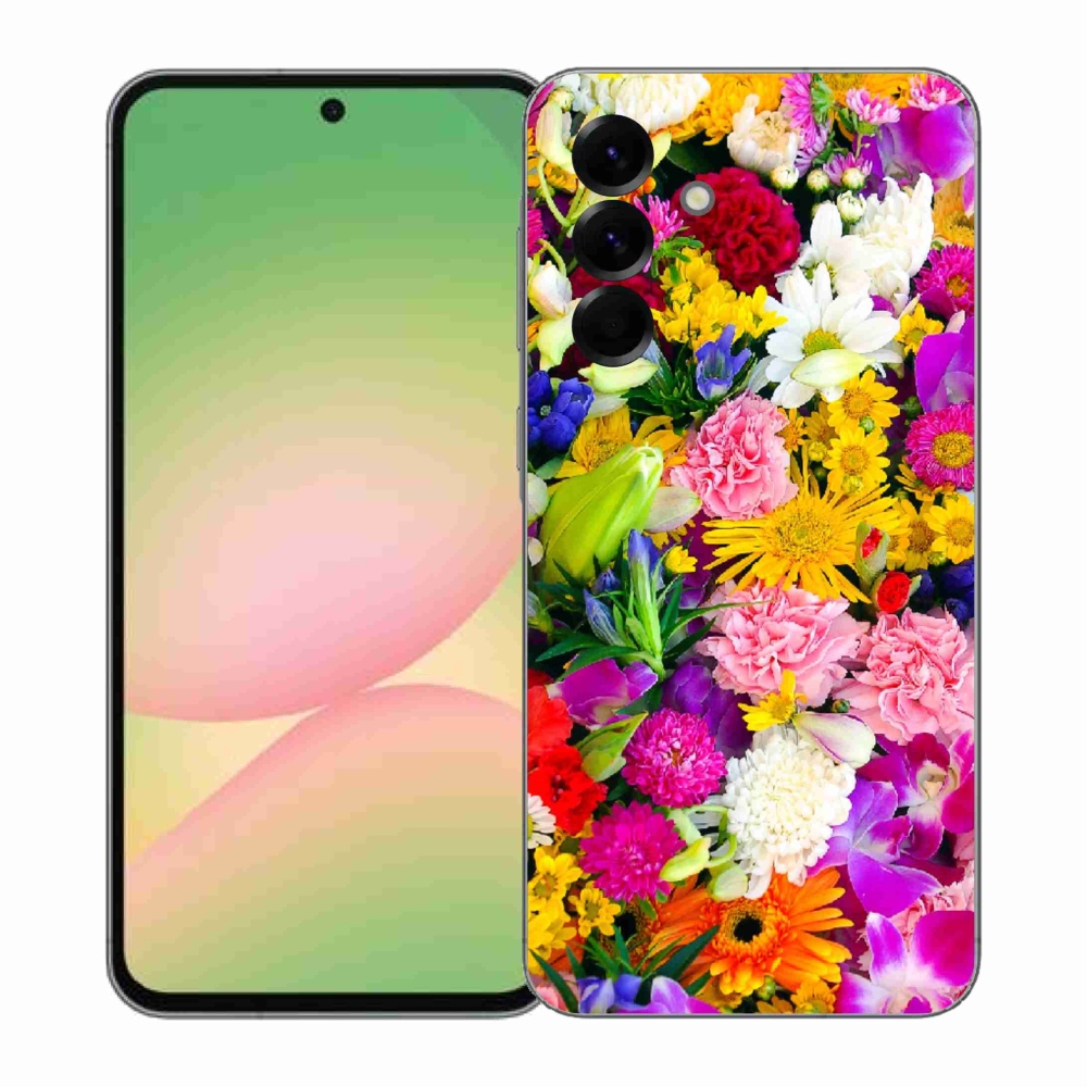 Gelový kryt mmCase na Samsung Galaxy A57 5G - květiny 12