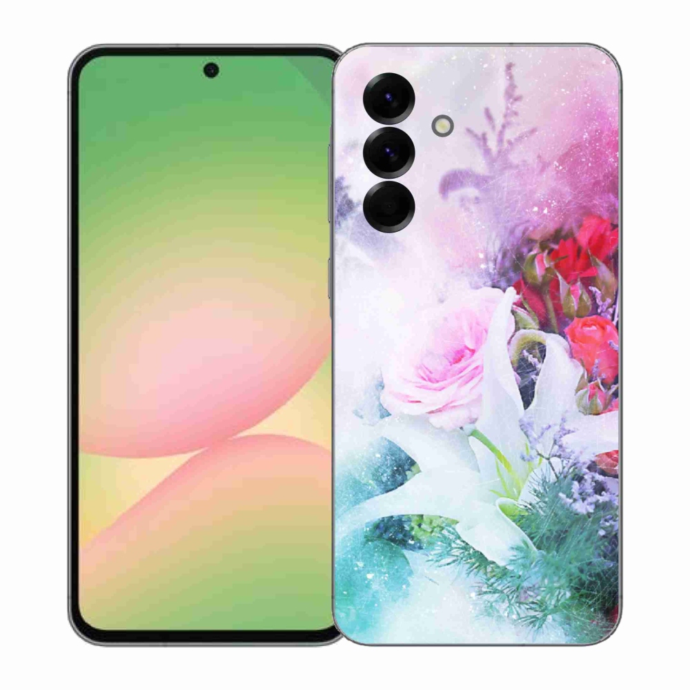 Gelový kryt mmCase na Samsung Galaxy A57 5G - květiny 4