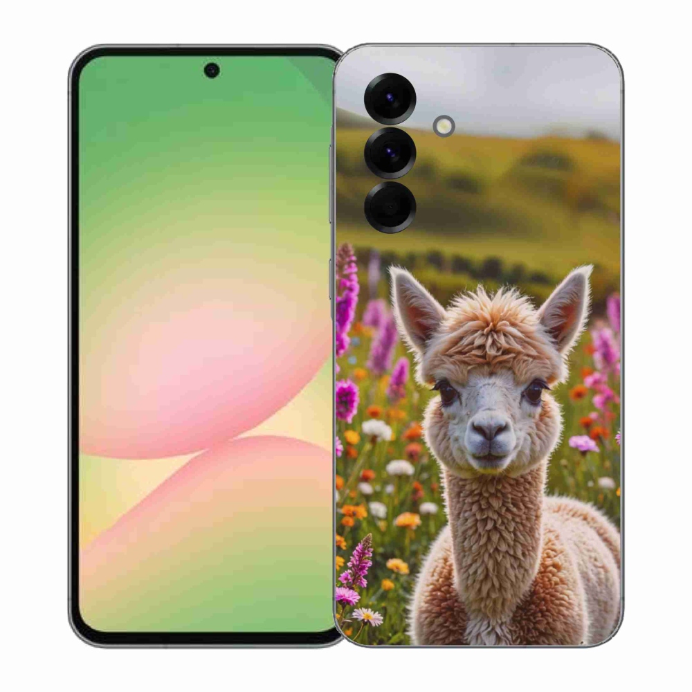 Gelový kryt mmCase na Samsung Galaxy A57 5G - lama na louce