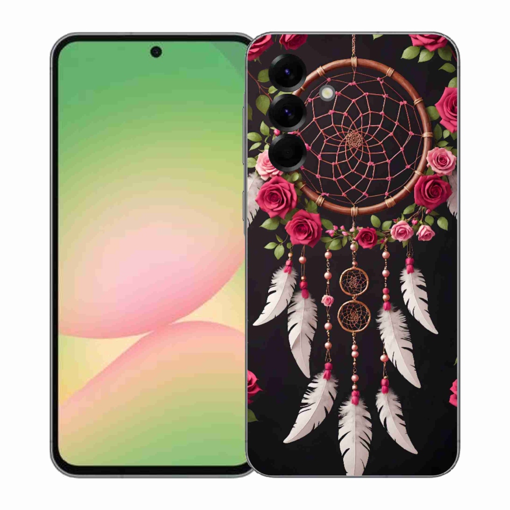 Gelový kryt mmCase na Samsung Galaxy A57 5G - lapač snů s růžemi