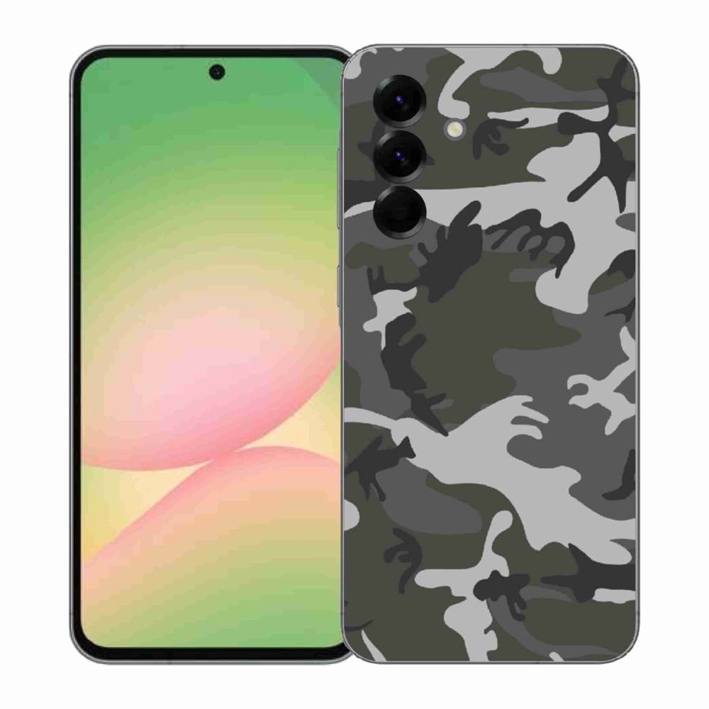 Gelový kryt mmCase na Samsung Galaxy A57 5G - maskáčový vzor